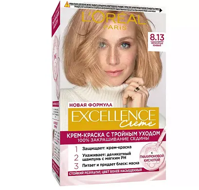 L' Excellence 8.13 светло русый бежевый