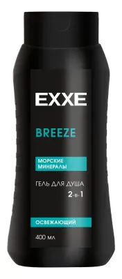 EXXE men гель для душа 2 в1 морские минералы breeze 400 мл 