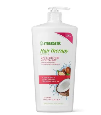 Synergetic шампунь укрепление и питание hair 900 мл 