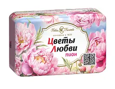 Невская Косметика туалетное мыло цветы любви пион 90 г