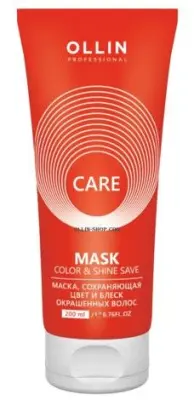 OLLIN CARE маска сохраняющая цвет и блеск окрашенных волос 200 мл 