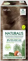 Naturalis стойкая крем краска для волос 8.0 интенсивный светлый каштановый