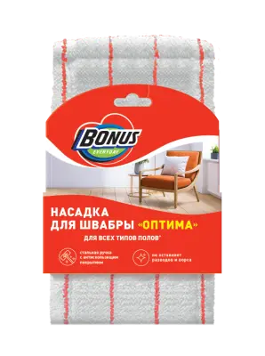 BONUS насадка для швабры из микрофибры оптима 