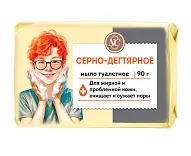 Невская косметика туалетное мыло серно дегтярное 90 г