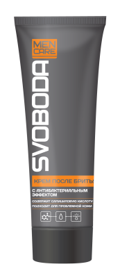 SVOBODA MEN CARE крем после бритья с антибактериальном эффектом 76 мл 