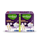 Molped прокладки женские гигиенические barrier protect ночные 14 шт