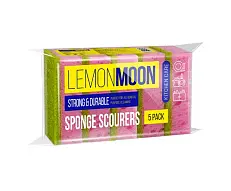 Lemon Moon губки для посуды крупнопористые 100 х 71 х 29 5 шт