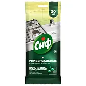 Сиф салфетки влажные для очищения поверхностей без разводов универсальные 30 шт