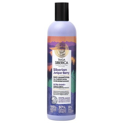 Taiga Siberica шампунь био защита цвета для окрашенных волос 400 мл 