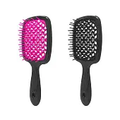 Lei расческа массажная серия 2206 пластик черная ассорти