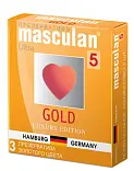 Masculan презервативы 5 Ultra №3 утонченный латекс золотого цвета