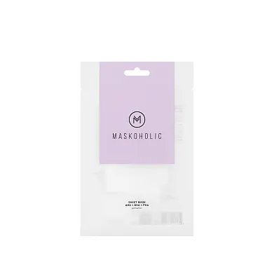 Maskoholic тканевая маска для лица с комплексом aha bha pha кислот для сияния кожи