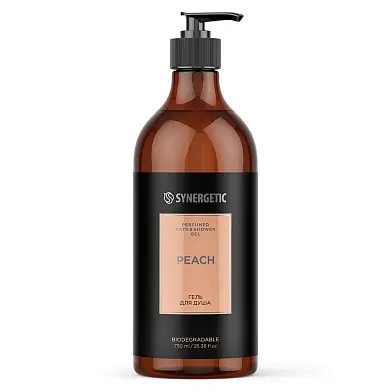 Synergetic парфюмированный гель для душа peach персик 750 мл