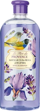 Le Flirt Du Provence мягкая гель пена ирис и лаванда 730 г