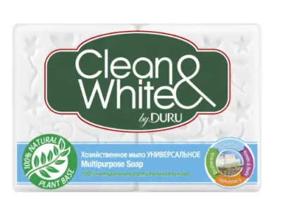 CLEAN&WHITE Duru мыло хозяйственное универсальное 120г*2 