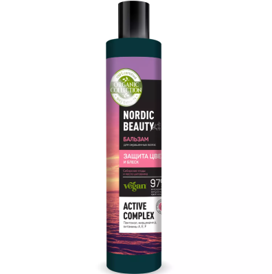 Organic collection бальзам для окрашенных волос защита цвета и блеск флакон дисктоп 400 мл 