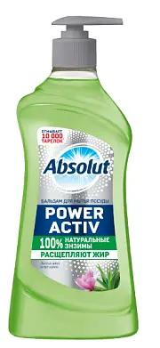 ABSOLUT гель бальзам для посуды листья алоэ и магнолия 500 г дозатор