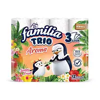 Familia Trio туалетная бумага солнечный фрукт трёхслойная 12 шт