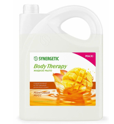 Synergetic жидкое мыло манговый мусс body 5 л 