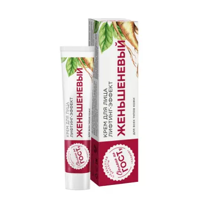 100 Рецептов красоты крем для лица женьшеневый 40 мл 