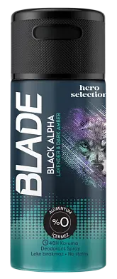 Blade дезодорант спрей для мужчин черная альфа 90 мл