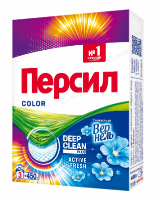 Персил колор свежесть от вернель стиральный порошок 450 г 