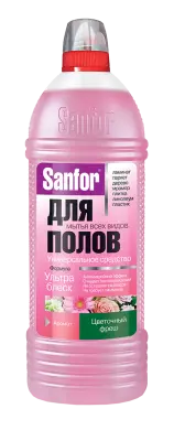 Sanfor для полов ультра блеск цветочный фреш 1 л 