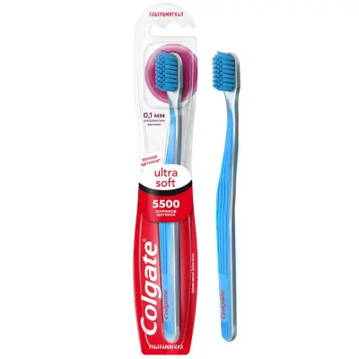 Colgate зубная щетка ultra soft для эффективной чистки ультрамягкая 