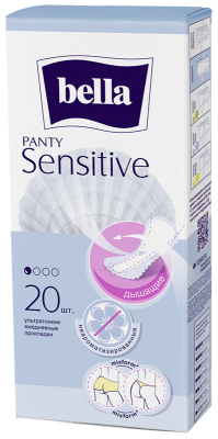 Прокладки ежедневные BELLA PANTY SENSITIVE, 20 шт 