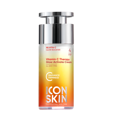 Icon Skin крем сияние для лица vitamin c therapy с витамином с и морским коллагеном увлажняющий для всех типов кожи 30 мл 