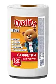 Qualita салфетки вискозные в рулоне 180 шт
