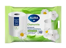 Aura влажная туалетная бумага 42 шт