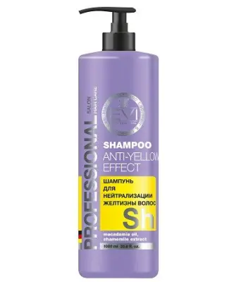 Evi Professional шампунь Серебристый для нейтрализации желтизны волос 1000мл 