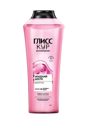 Глисс Кур шампунь для волос жидкий шелк 400 мл 