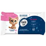 Emily Style лайт влажные полотенца детские без отдушки 0+* xl размер роз гол 60 шт