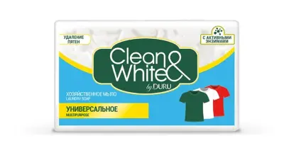 Clean&White мыло хозяйственное Универсальное by Duru 120г 