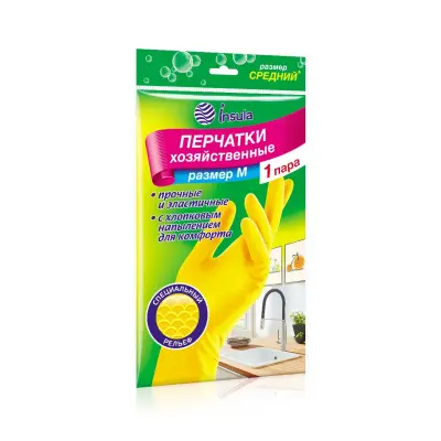 Insula перчатки хозяйственные размер m 
