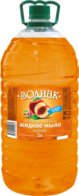 Зодиак жидкое мыло прозрачное персик 2 л 