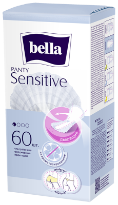 BELLA Прокладки ежедневные PANTY SENSITIVE, 60 шт 