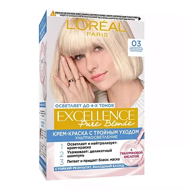 L' Excellence 03 суперосветляющий русый пепельный