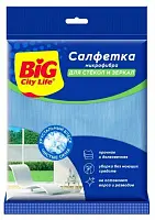 BIG City салфетка из микрофибры для стекол и зеркал 1 шт