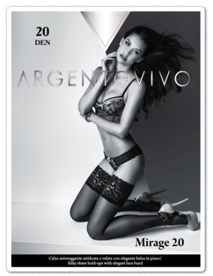 Argentovivo чулки mirage 20 nero 2 