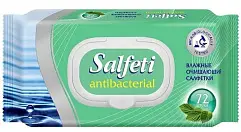 Salfeti №72 влажные салфетки антибактериальные с клапаном
