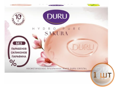 Duru hydro pure туалетное мыло сакура 106г 