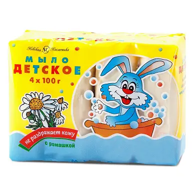 Невская Косметика туалетное мыло детское ромашка 4*100 г