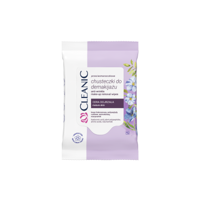 Cleanic салфетки для снятия макияжа  для зрелой кожи 10 шт 
