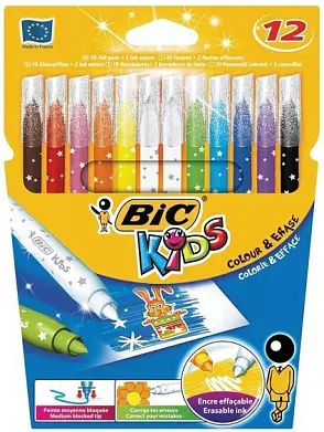 BIC Цвет. фломастеры (кор. 12 цветов)