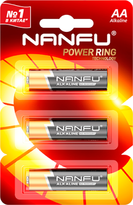Nanfu Батарейка щелочная AA (3шт.) 