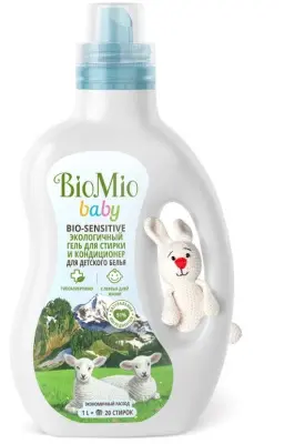 BioMio baby bio гель и кондиционер для детского белья 900 мл 