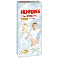 Huggies ultra comfort 5 12-22 кг подгузники 56 шт для мальчиков